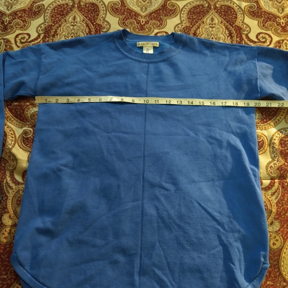 Size S blue casual Lightweight crew neck Sweater Relaxed fit - Picture 9 of 10